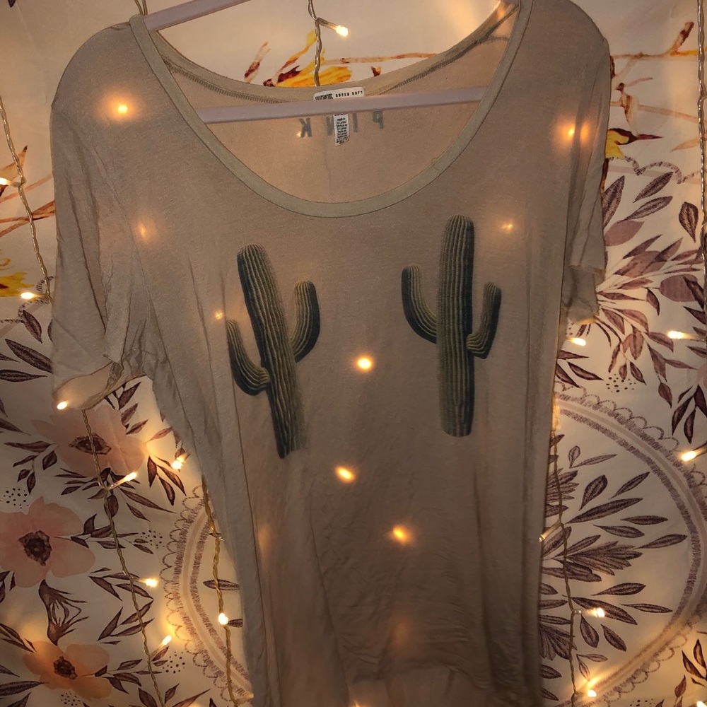 PINK cactus t-shirt
